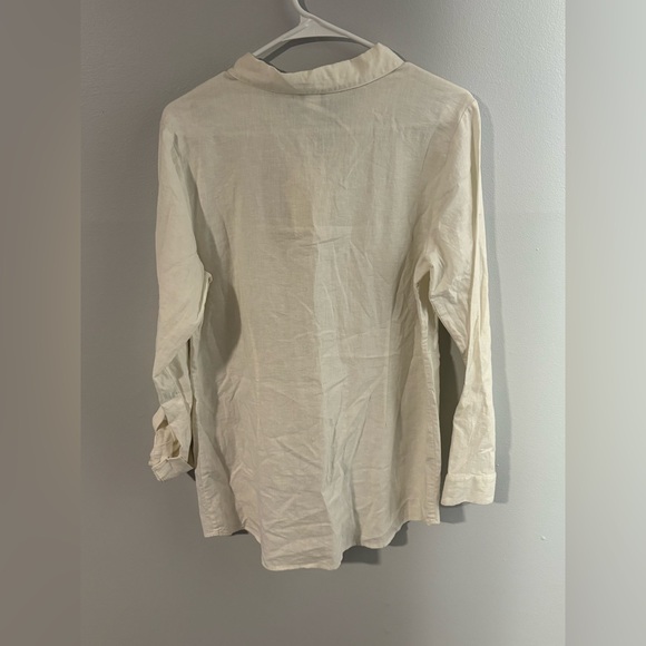 Christopher & Banks • Linen Long Sleeve Top - Picture 2 of 5